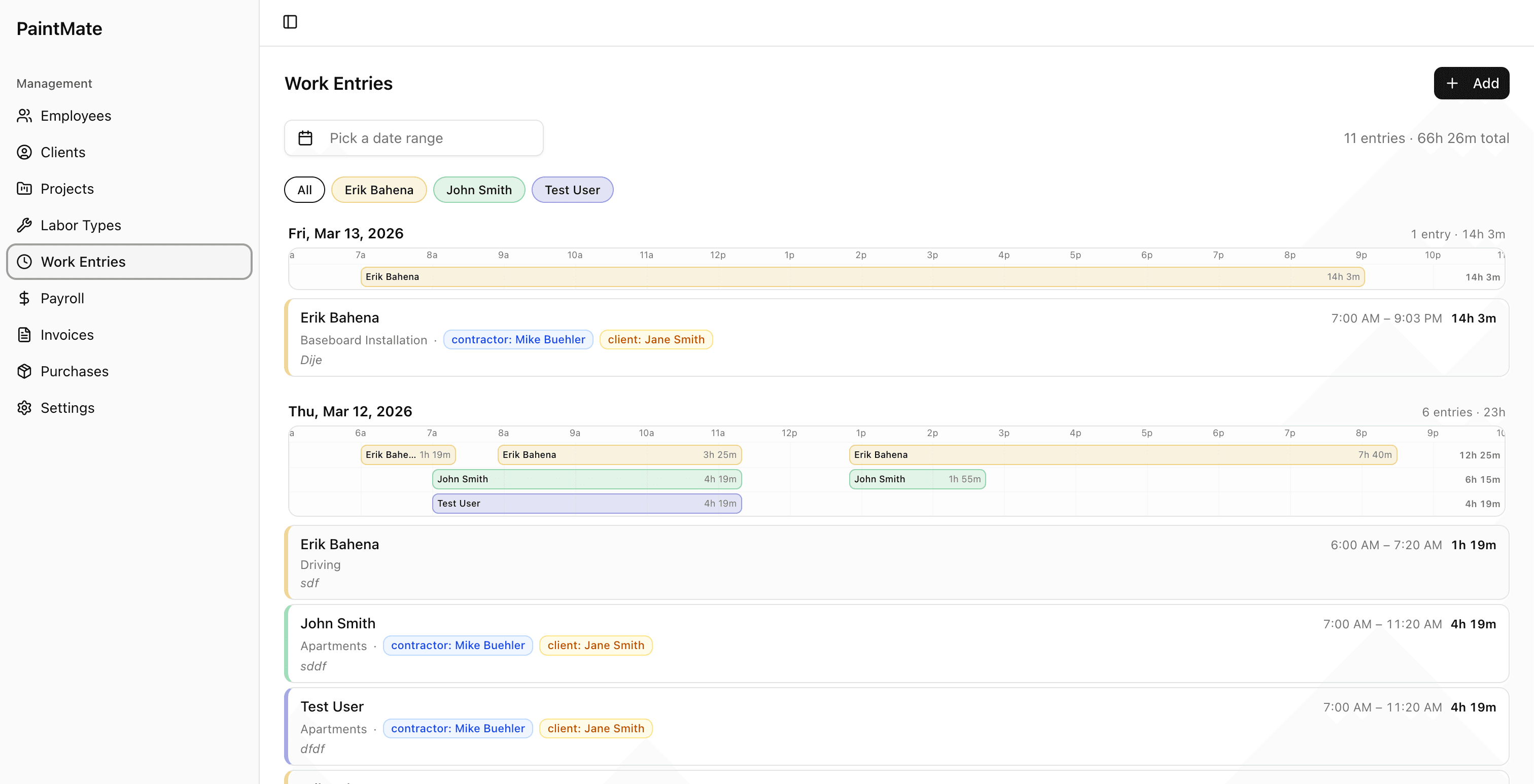 PaintMate — custom software for painting contractors